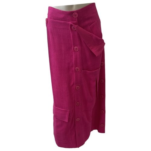 Pre-owned Jacquemus La Collectionneuse Maxi Skirt In Pink