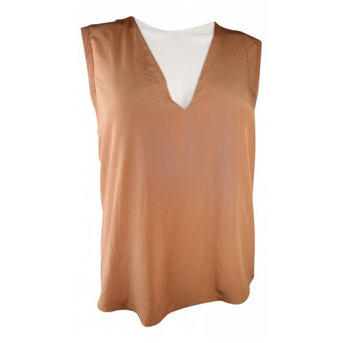 Pre-owned Chloé Silk Camisole In Camel