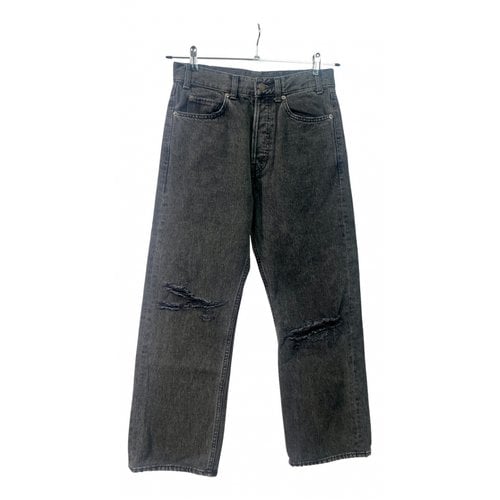 Pre-owned Celine Straight Jeans In Anthracite