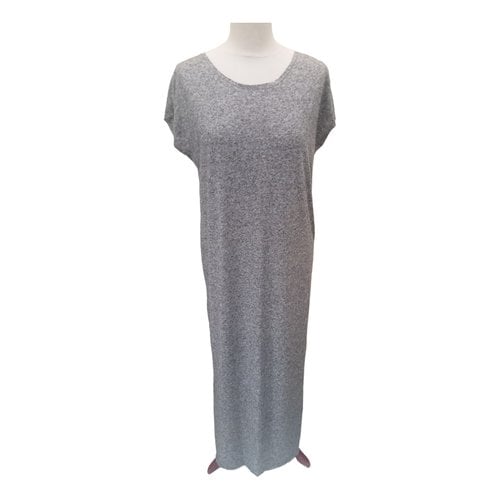 Pre-owned Selected Maxi Dress In Grey