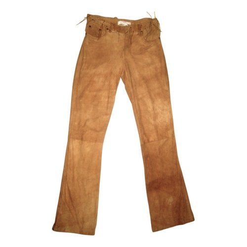 Pre-owned Saint Laurent Slim Pants In Brown