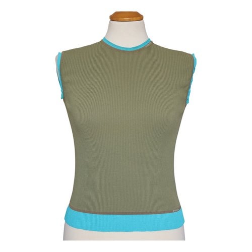 Pre-owned Fendi Camisole In Green