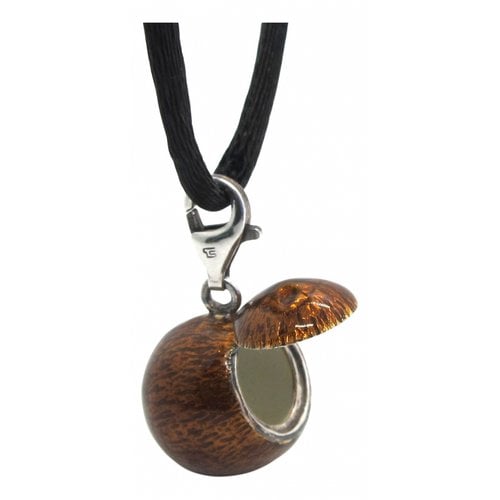 Pre-owned Thomas Sabo Silver Pendant In Brown