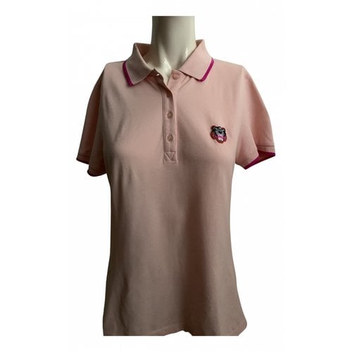 Pre-owned Kenzo Tiger Polo In Pink