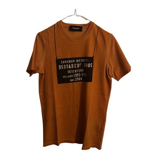 Pre-owned Dsquared2 T-shirt In Orange