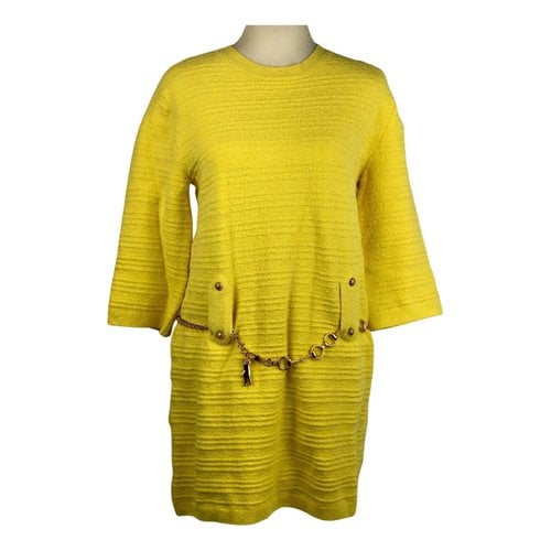 Pre-owned Gucci Mini Dress In Yellow