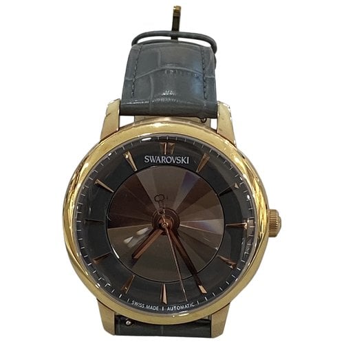 Pre-owned Swarovski Watch In Gold
