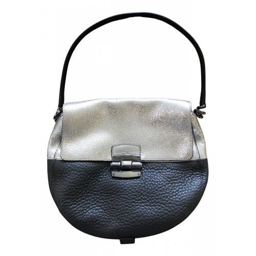 Pre-owned Furla Leather Handbag In Silver