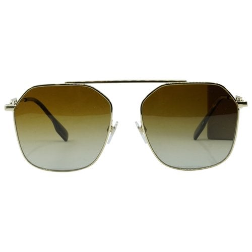 Pre-owned Burberry Sunglasses In Gold