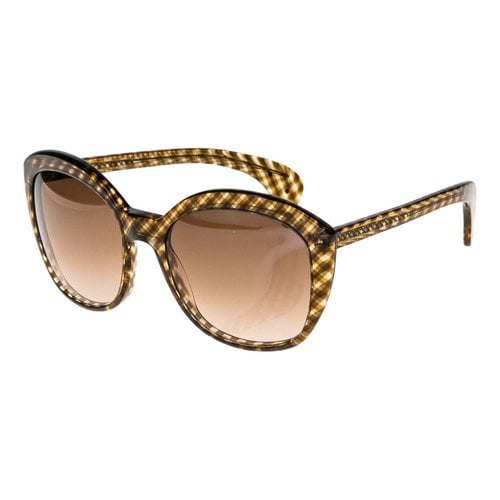 Pre-owned Bottega Veneta Oversized Sunglasses In Brown