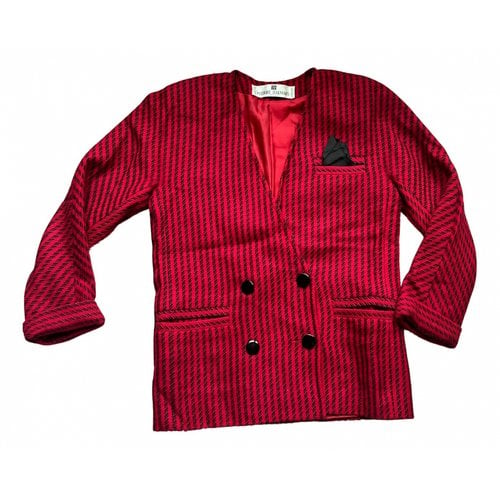Pre-owned Pierre Balmain Wool Blazer In Red