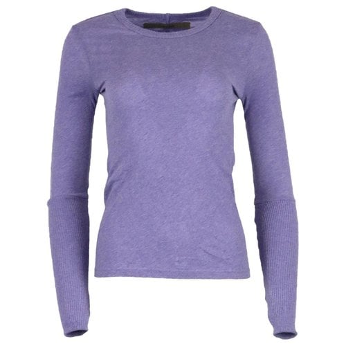 Pre-owned Enza Costa Top In Purple