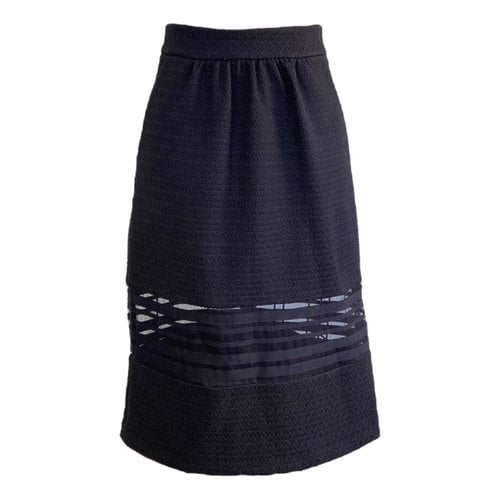 Pre-owned Badgley Mischka Mid-length Skirt In Black