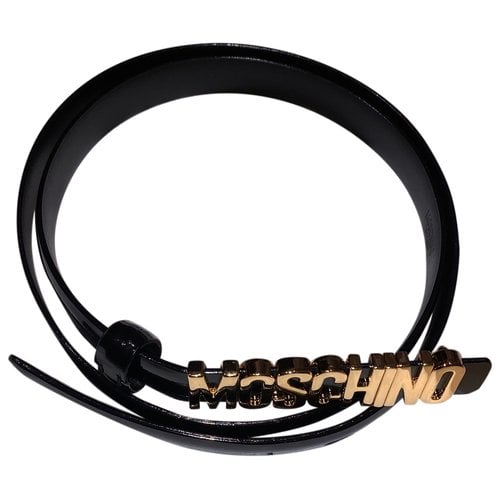 Pre-owned Moschino Belt In Black