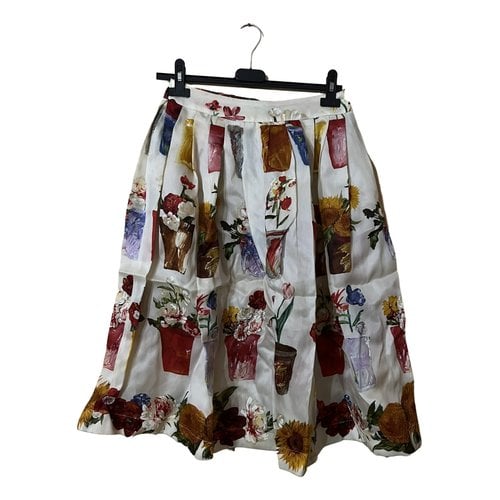 Pre-owned Gucci Silk Skirt In Multicolour