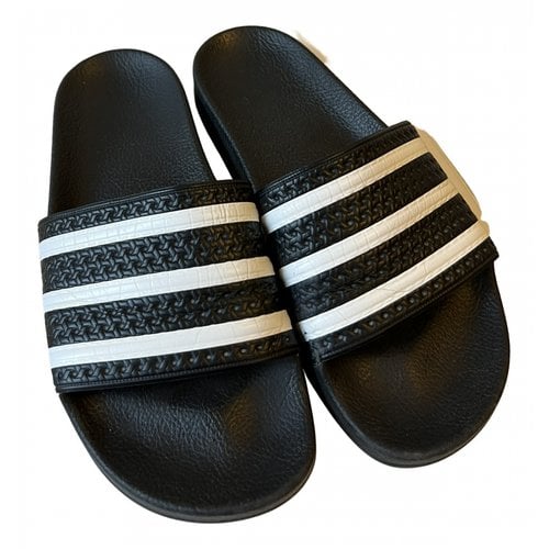 Pre-owned Adidas Originals Adilette Sandals In Black