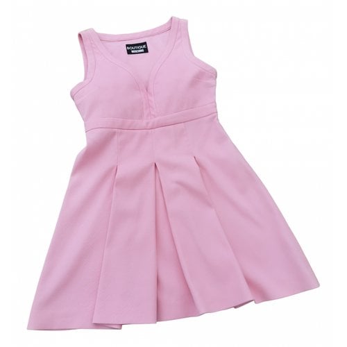 Pre-owned Moschino Mini Dress In Pink