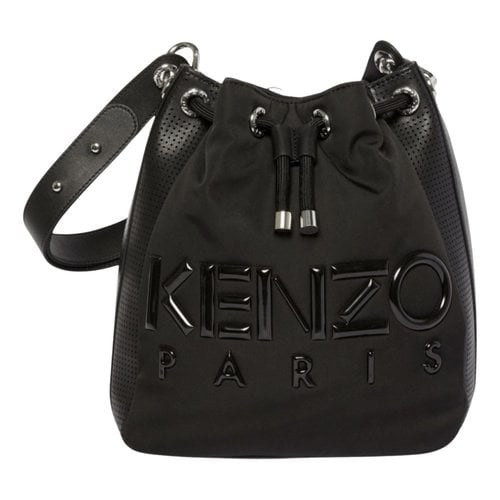 Pre-owned Kenzo Pagodon Crossbody Bag In Black