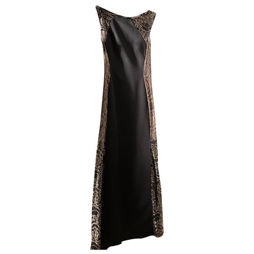 Pre-owned Lipsy Maxi Dress In Black