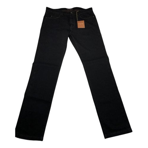 Pre-owned Loro Piana Straight Jeans In Black