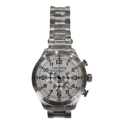 Pre-owned Nautica Watch In Silver