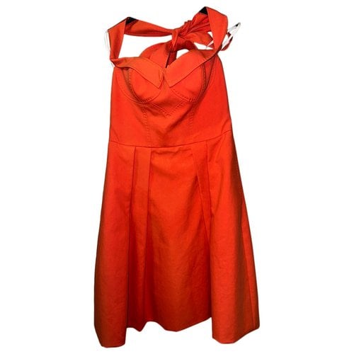 Pre-owned Dsquared2 Mid-length Dress In Orange