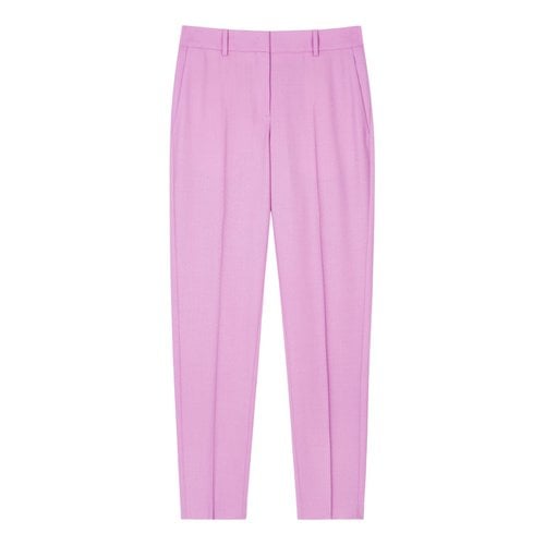 Pre-owned Paul Smith Wool Trousers In Pink