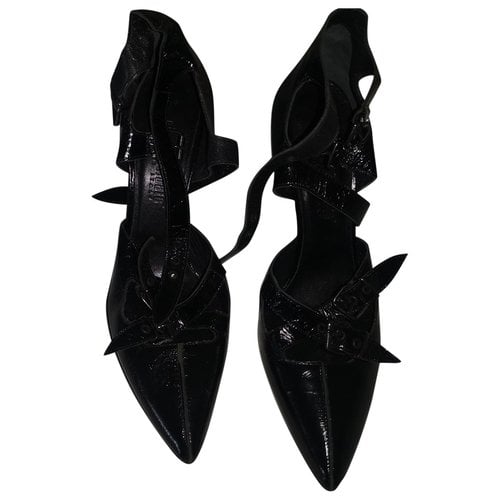 Pre-owned Gianni Barbato Leather Heels In Black