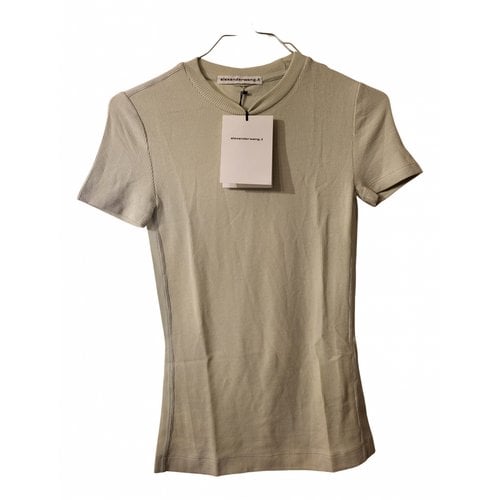 Pre-owned Alexander Wang T-shirt In Green