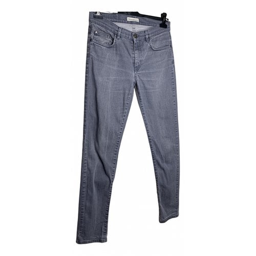 Pre-owned Won Hundred Slim Jeans In Grey