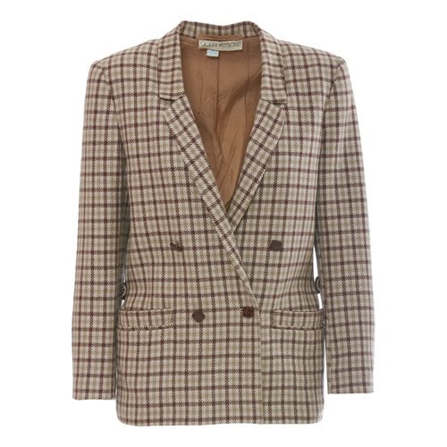 Pre-owned Versace Cashmere Blazer In Brown