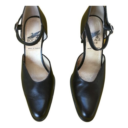 Pre-owned Bocage Leather Heels In Black