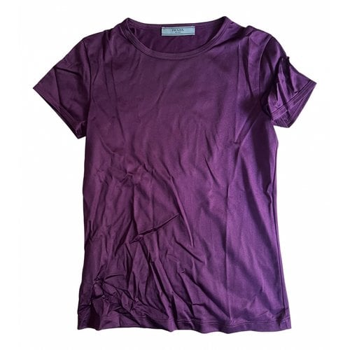 Pre-owned Prada T-shirt In Purple