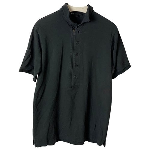 Pre-owned Y-3 Polo Shirt In Black