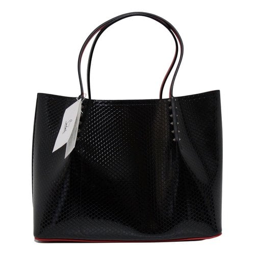 Pre-owned Christian Louboutin Cabarock Leather Tote In Black