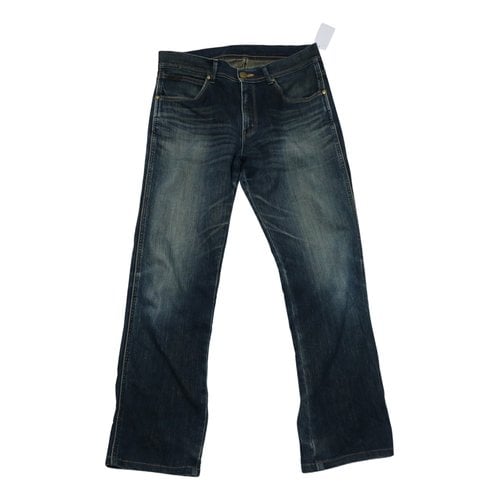 Pre-owned Wrangler Straight Jeans In Blue