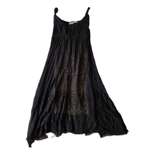 Pre-owned Max Mara Lace Mid-length Dress In Black