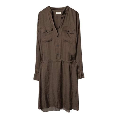 Pre-owned Zadig & Voltaire Fall Winter 2020 Mini Dress In Brown