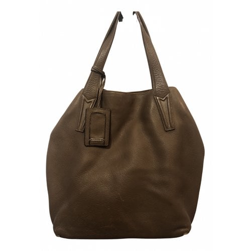 Pre-owned Max Mara Leather Handbag In Camel