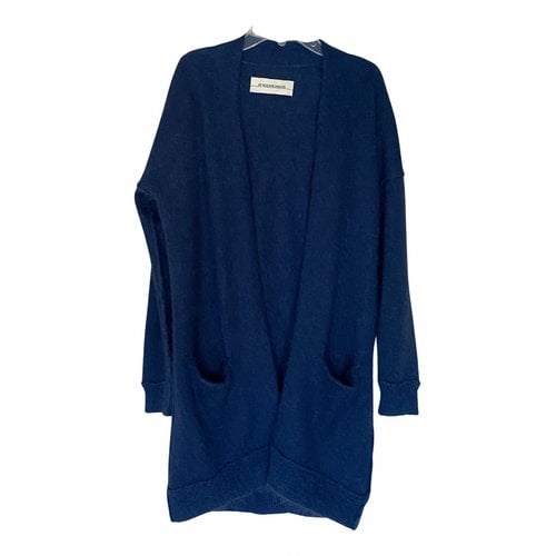 Pre-owned By Malene Birger Wool Cardigan In Blue