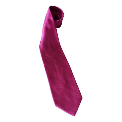 Pre-owned Dolce & Gabbana Silk Tie In Pink