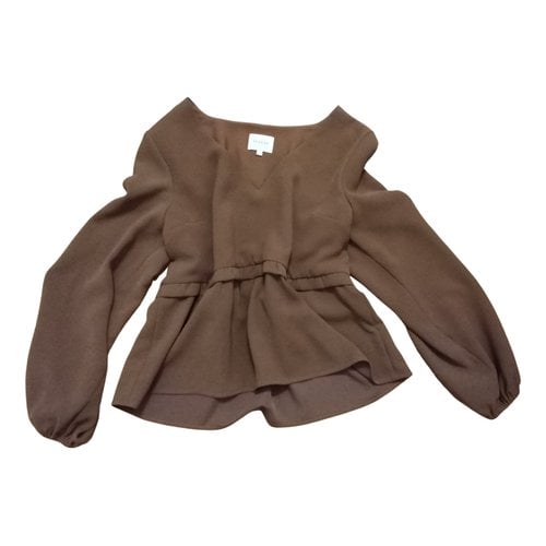 Pre-owned Sézane Blouse In Camel