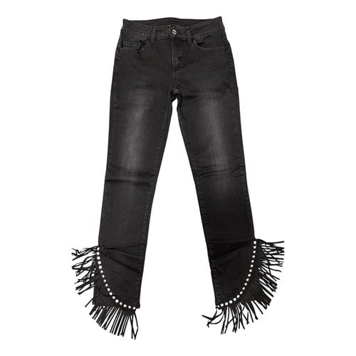 Pre-owned Liujo Slim Jeans In Black