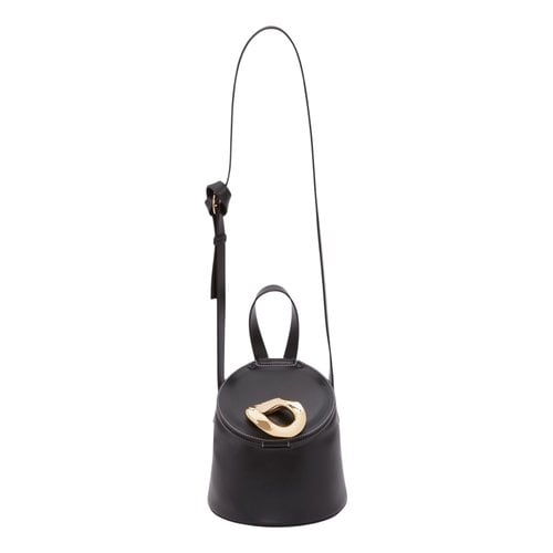 Pre-owned Jw Anderson Leather Crossbody Bag In Black