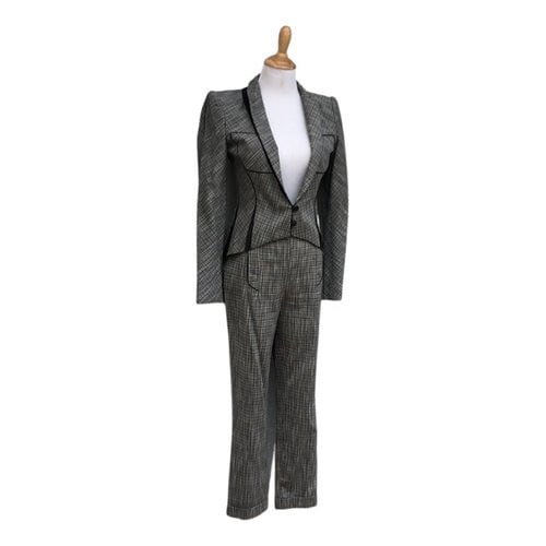 Pre-owned Zac Posen Suit Jacket In Grey