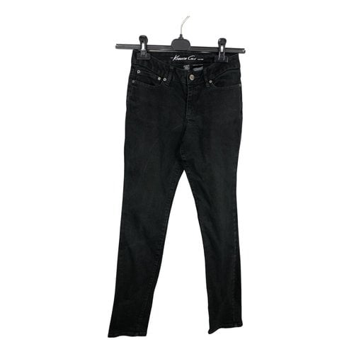 Pre-owned Kenneth Cole Slim Jeans In Black