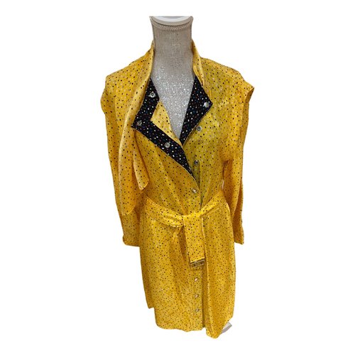 Pre-owned Coach Silk Mid-length Dress In Yellow
