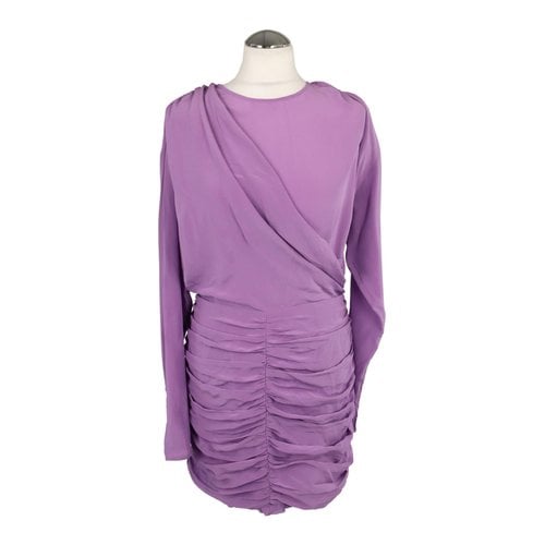 Pre-owned Iro Silk Mid-length Dress In Purple