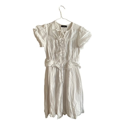 Pre-owned Initial Mid-length Dress In White