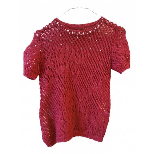 Pre-owned Ermanno Scervino Knitwear In Burgundy
